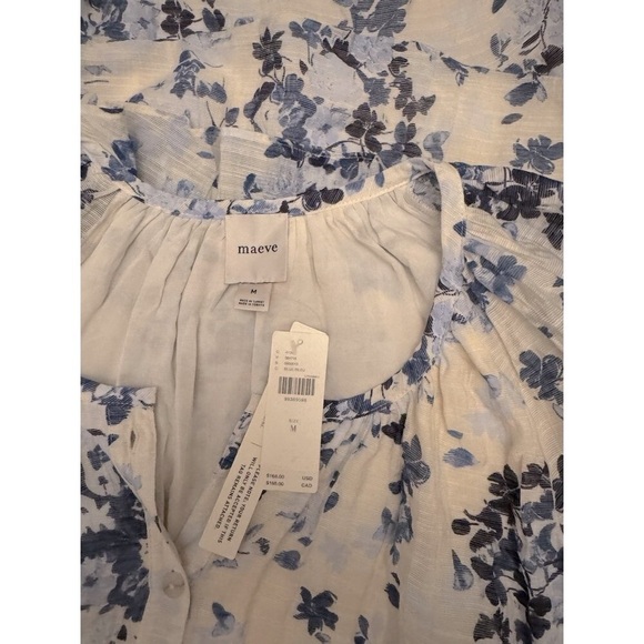 NWT Size M - Anthropologie Blue Floral Mini Swing Dress (NWT US$ 168) - Picture 16 of 16